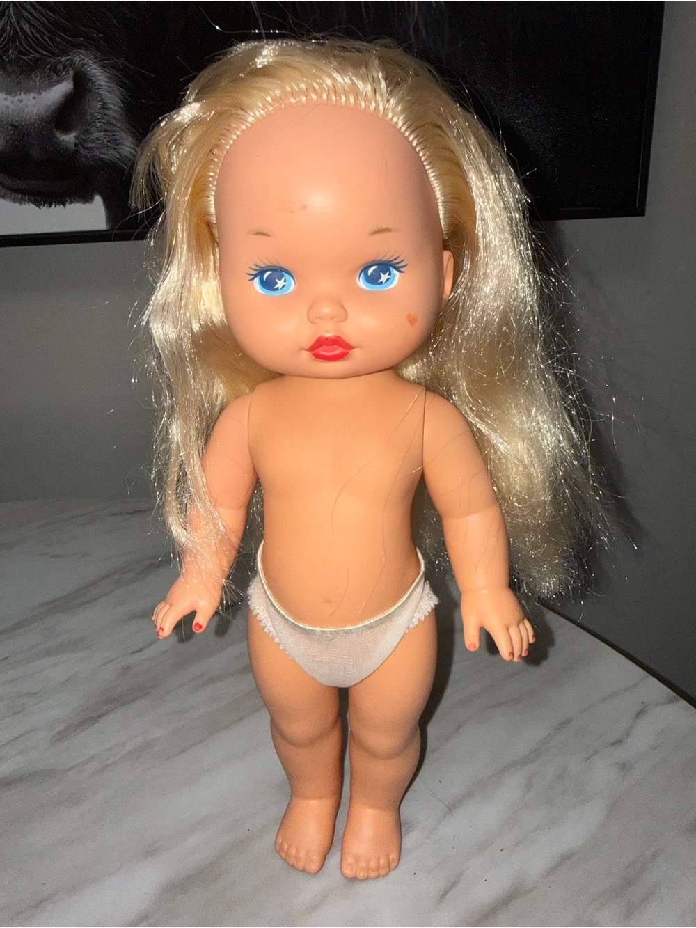 vintage Mattel Lil' Miss Makeup doll from the late 1980s